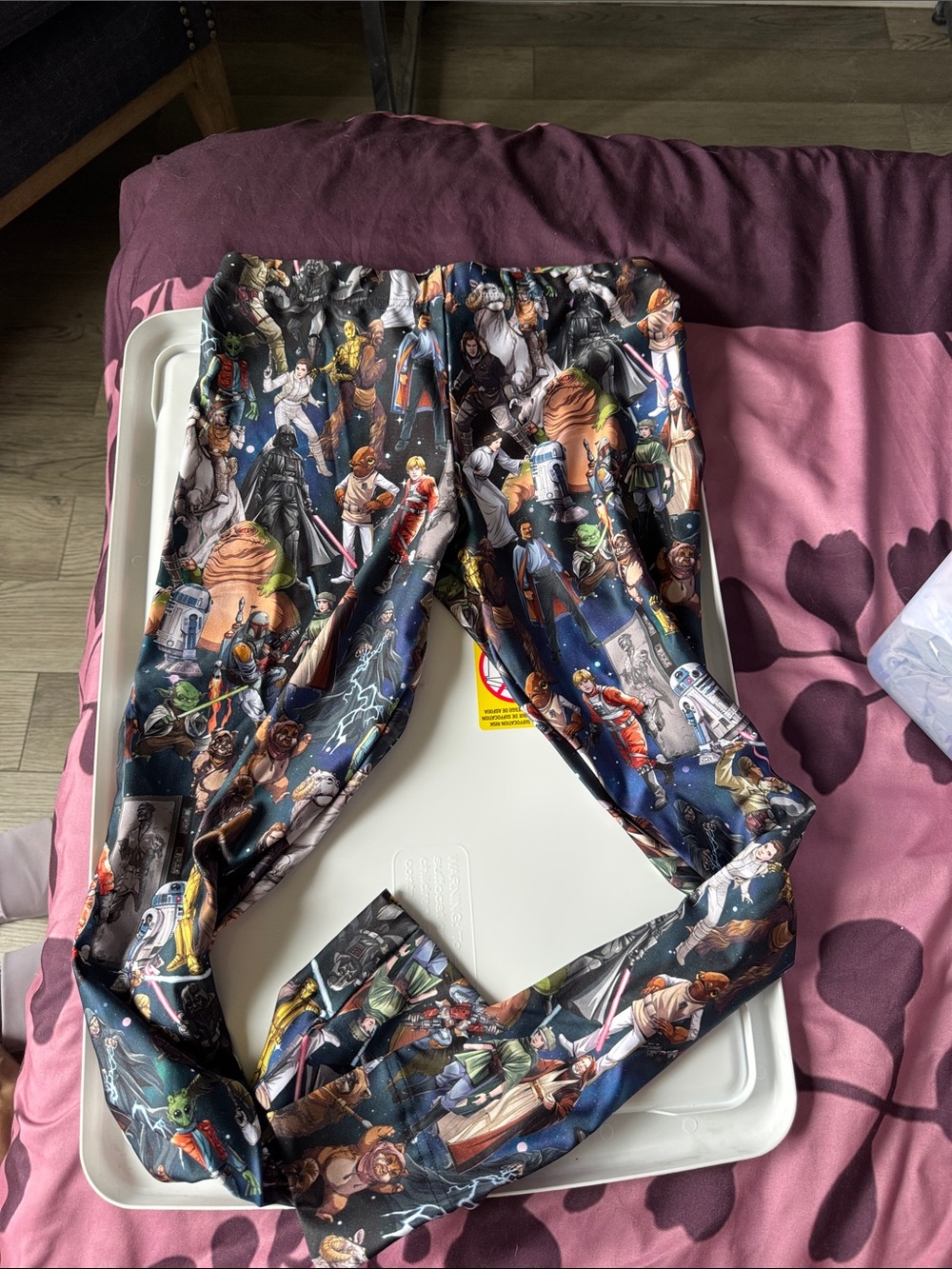 Blackmilk Navy Multi Star Wars Character Leggings